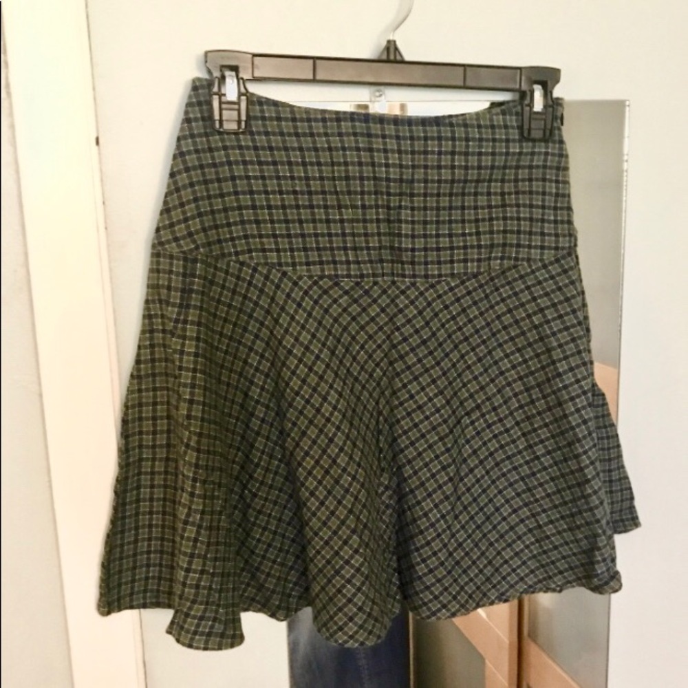 Fun & Flirt Chkrd Mini Skater Skirt,S